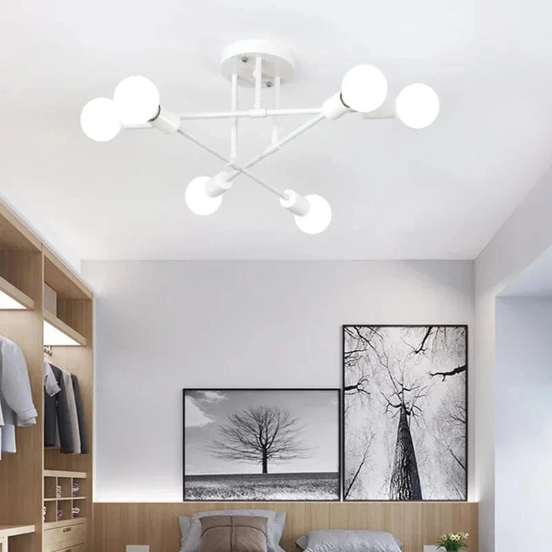 Plafonnier Lustre LED Spoutnik Moderne nordique | Marco Lucetti 6 tout blanc
