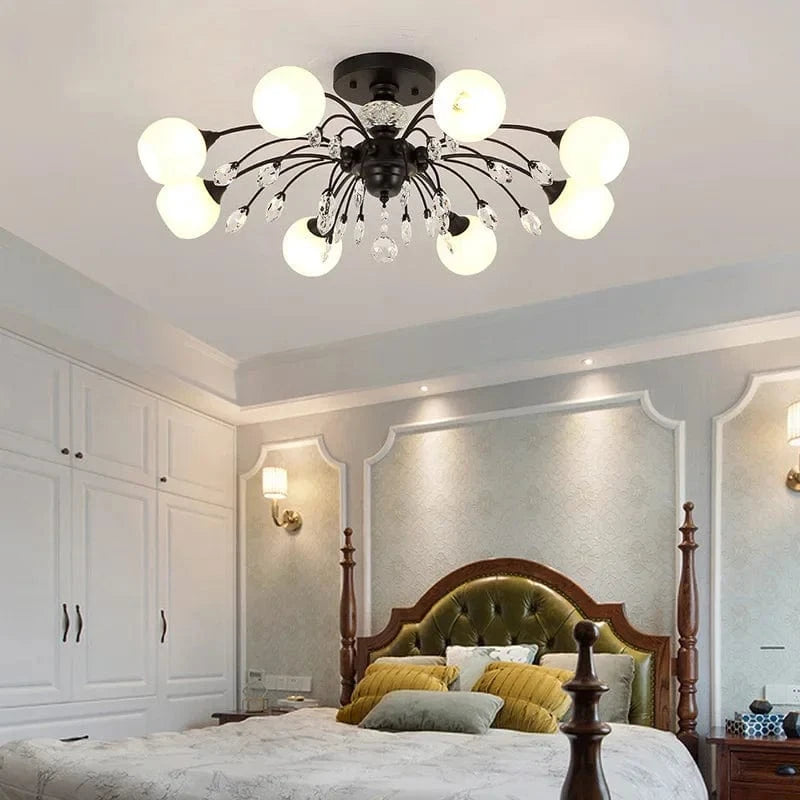 Plafonnier Luxe Cristal Phare - Élégance Brillante | Marco Lucetti