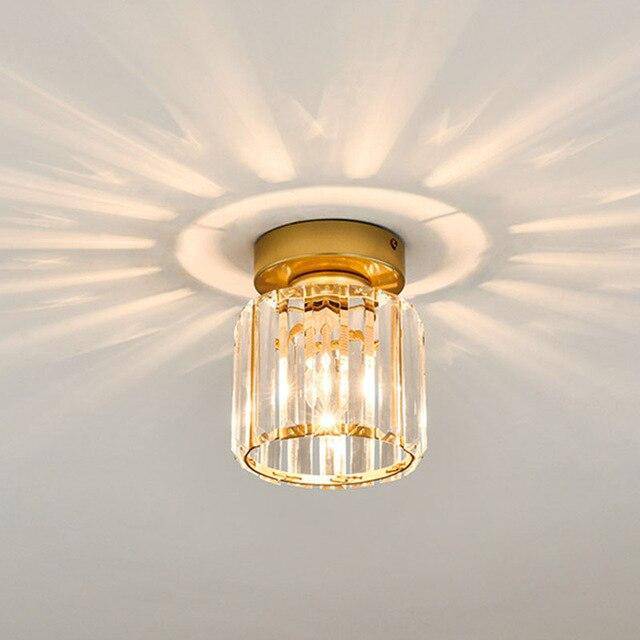 Plafonnier Luxe en Cristal de Verre | Marco Lucetti Rond / Doré