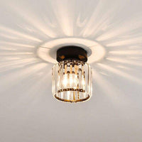 Plafonnier Luxe en Cristal de Verre | Marco Lucetti Rond / Noir