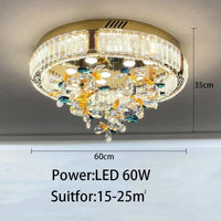 Plafonnier Luxe en Cristal pour Intérieur de Prestige | Marco Lucetti 60 cm