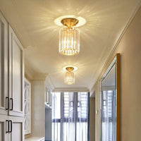 Plafonnier Luxury Lylia en cristal cylindrique | Marco Lucetti