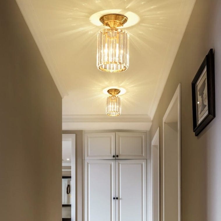 Plafonnier Luxury Lylia en cristal cylindrique | Marco Lucetti