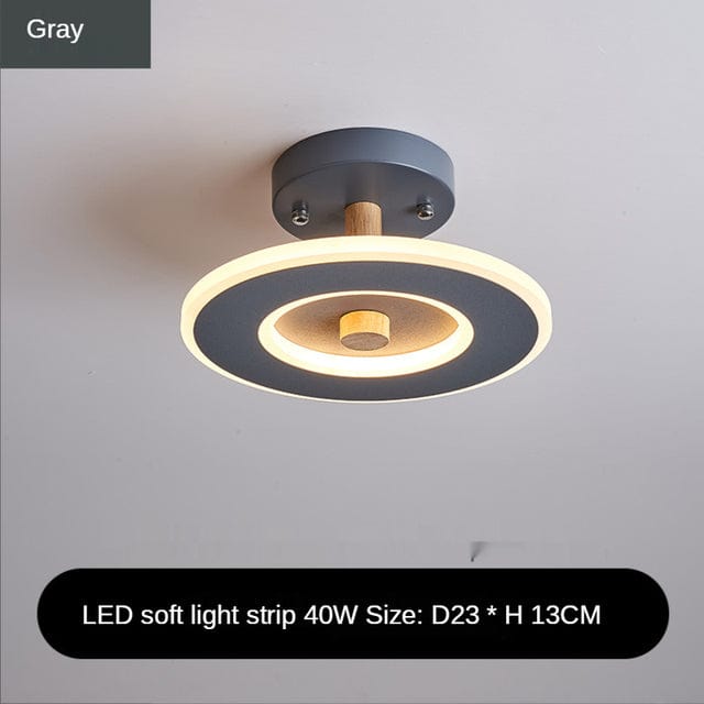 Plafonnier Lyo LED Rond | Marco Lucetti B - Gris