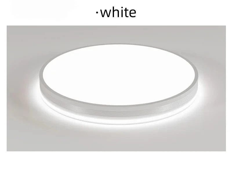 Plafonnier Macaron Nordique Moderne à LEDs pour Maison Cosy | Marco Lucetti Blanc / D30CM / 3 couleurs de gradation