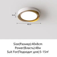 Plafonnier Moderne à LED avec Gradation pour Chambre et Salon | Marco Lucetti Or 40cm / Lumière chaude