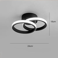 Plafonnier Moderne à LED pour une Décoration Intérieure et Extérieure de Qualité | Marco Lucetti Style H Noir