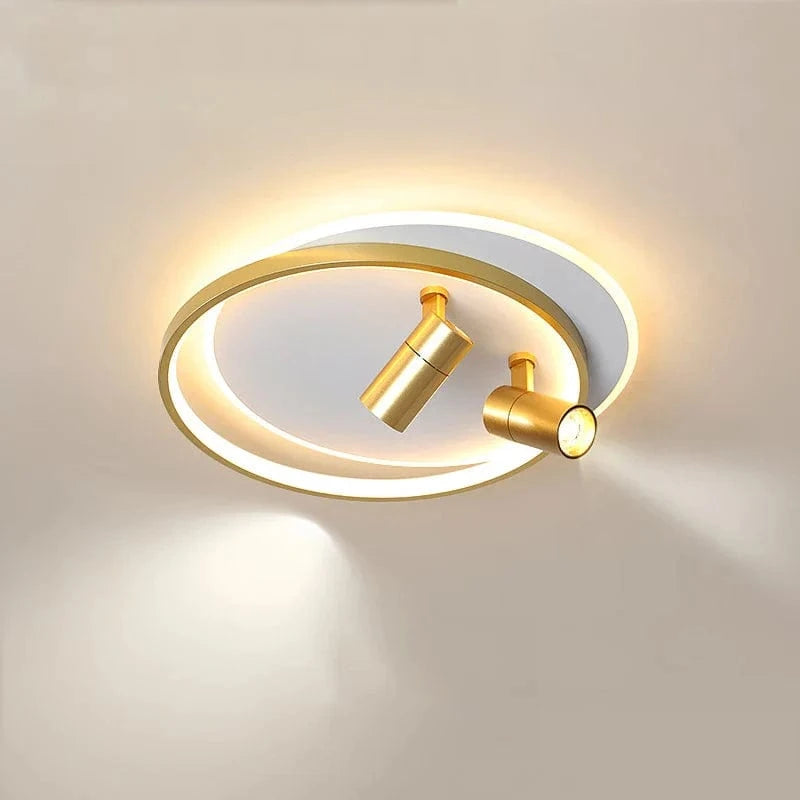 Plafonnier moderne à LEDs avec projecteur intégré en surface | Marco Lucetti