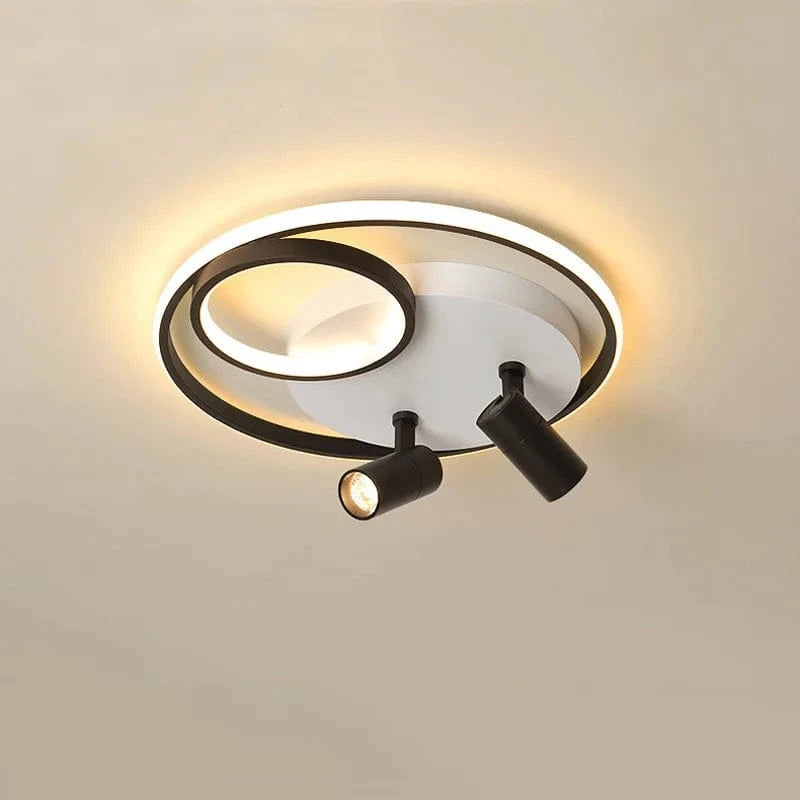 Plafonnier moderne à LEDs avec projecteur intégré en surface | Marco Lucetti