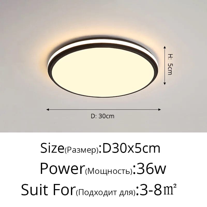 Plafonnier Moderne à LEDs avec Télécommande et Gradation Intelligente | Marco Lucetti