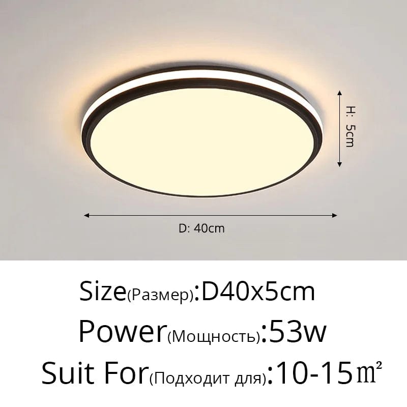 Plafonnier Moderne à LEDs avec Télécommande et Gradation Intelligente | Marco Lucetti