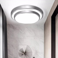 Plafonnier moderne à LEDs double couche en aluminium avec télécommande - Luminex | Marco Lucetti