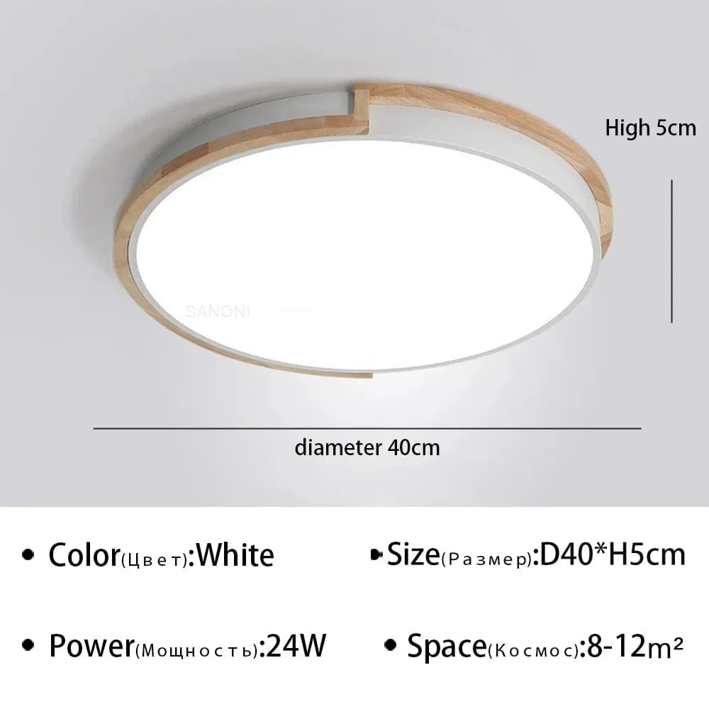 Plafonnier moderne à LEDs lumière Macaron pour maison, chambre, salon et salle à manger | Marco Lucetti Blanc 40cm / Gradation continue (RC)