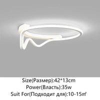 Plafonnier moderne à LEDs lumière pour toutes vos pièces | Marco Lucetti A blanc 42cm / Intensité variable avec télécommande