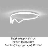 Plafonnier moderne à LEDs lumière pour toutes vos pièces | Marco Lucetti B Blanc 42cm / Intensité variable avec télécommande