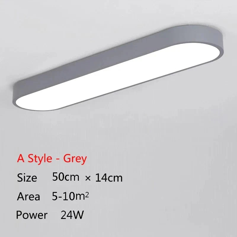 Plafonnier moderne à LEDs pour illuminer votre maison | Marco Lucetti A Style Gris 50cm / Lumière blanche