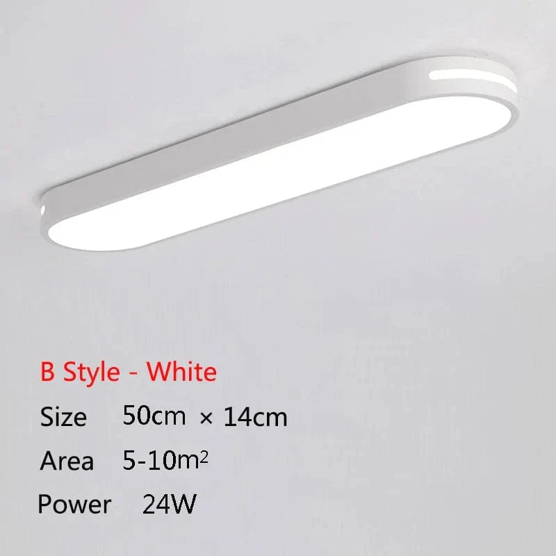 Plafonnier moderne à LEDs pour illuminer votre maison | Marco Lucetti Style B Blanc 50cm / Lumière blanche