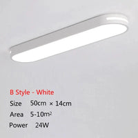 Plafonnier moderne à LEDs pour illuminer votre maison | Marco Lucetti Style B Blanc 50cm / Lumière blanche