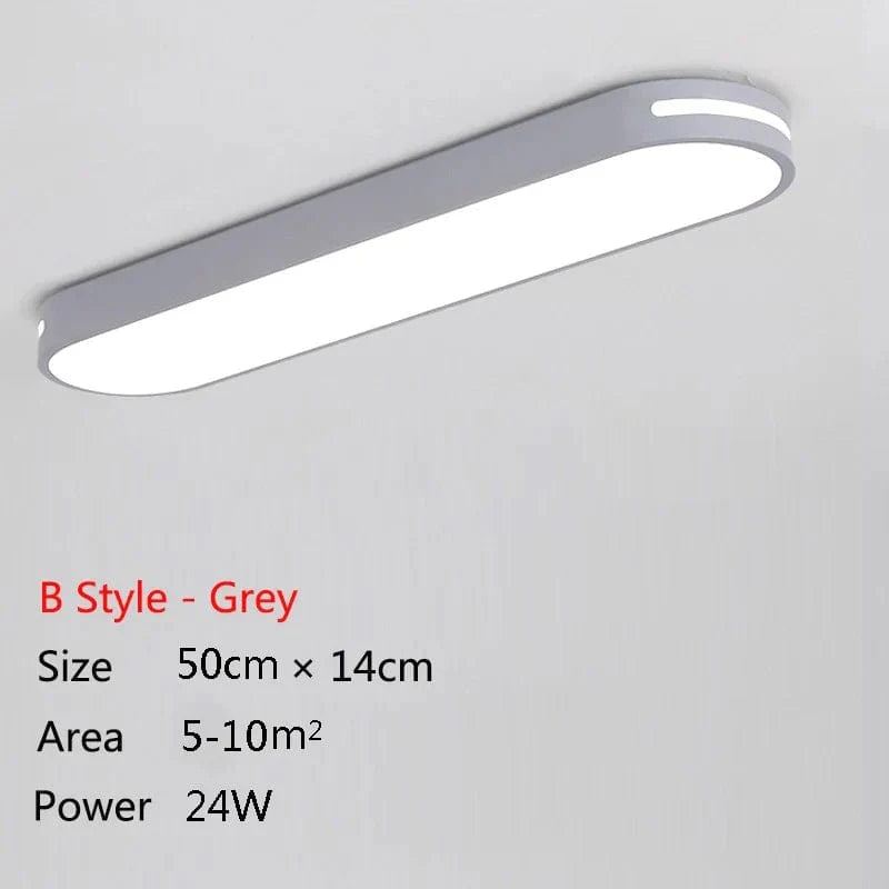 Plafonnier moderne à LEDs pour illuminer votre maison | Marco Lucetti Style B Gris 50cm / Lumière blanche