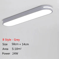 Plafonnier moderne à LEDs pour illuminer votre maison | Marco Lucetti Style B Gris 50cm / Lumière blanche