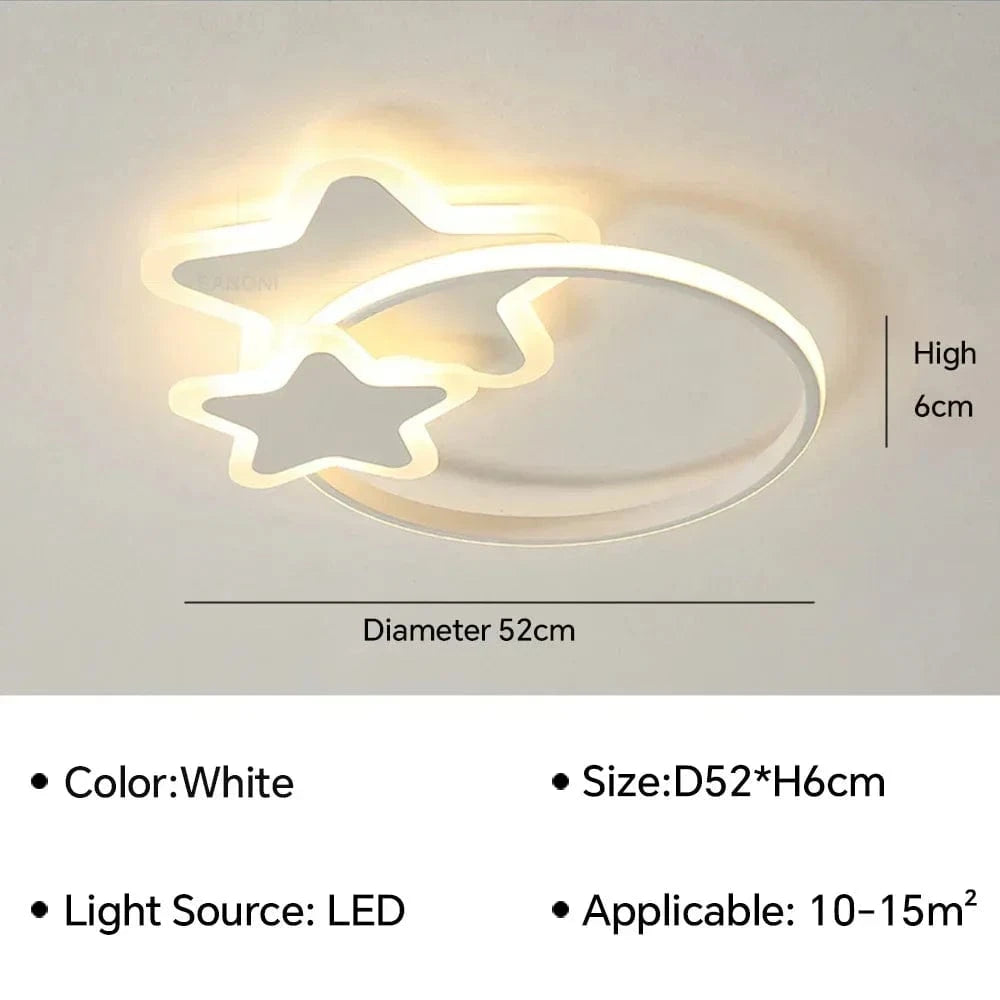 Plafonnier moderne à LEDs pour sublimer votre intérieur | Marco Lucetti A D52CM blanc / Blanc chaud