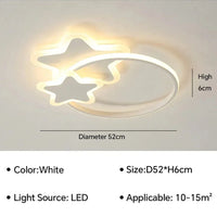 Plafonnier moderne à LEDs pour sublimer votre intérieur | Marco Lucetti A D52CM blanc / Blanc chaud