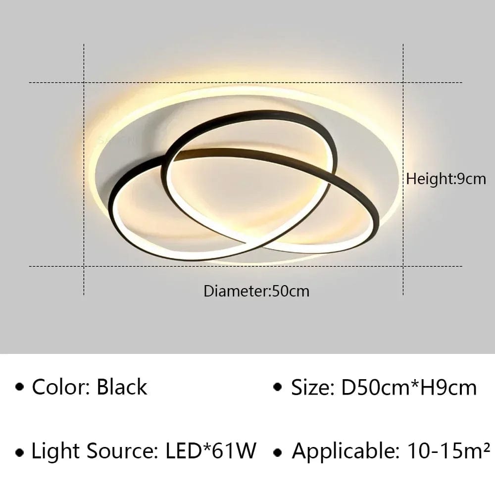 Plafonnier moderne à LEDs pour un éclairage élégant et contemporain. | Marco Lucetti