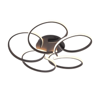 Plafonnier moderne à LEDs pour un éclairage intérieur élégant - Chrome/plaqué or | Marco Lucetti