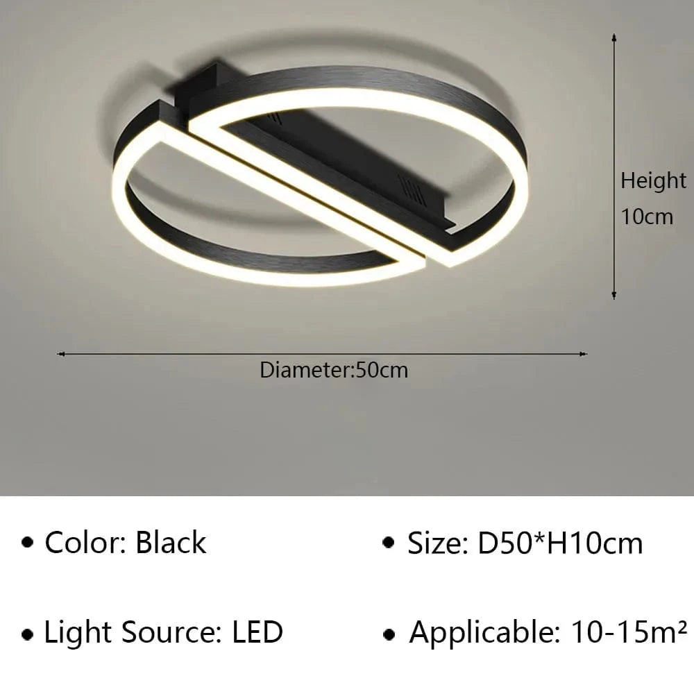 Plafonnier moderne à LEDs Style industriel: parfait pour votre déco intérieure | Marco Lucetti Tapez E / Blanc froid (pas de RC)