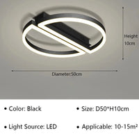 Plafonnier moderne à LEDs Style industriel: parfait pour votre déco intérieure | Marco Lucetti Tapez E / Blanc froid (pas de RC)