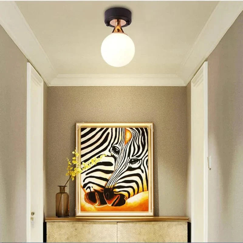 Plafonnier moderne bicolore à LEDs lampe pour porche allée foyer balcon. | Marco Lucetti