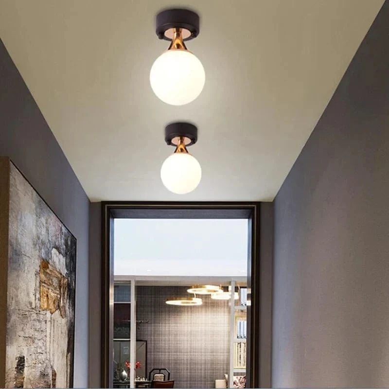 Plafonnier moderne bicolore à LEDs lampe pour porche allée foyer balcon. | Marco Lucetti Changeable