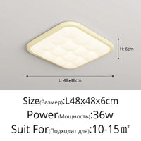 Plafonnier moderne Crème Bulle - Protection des yeux | Marco Lucetti