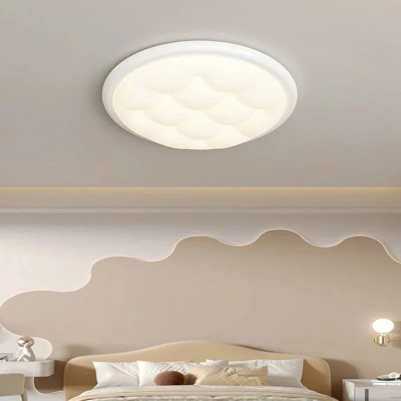 Plafonnier moderne Crème Bulle - Protection des yeux | Marco Lucetti