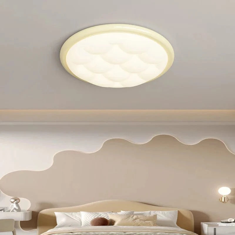 Plafonnier moderne Crème Bulle - Protection des yeux | Marco Lucetti