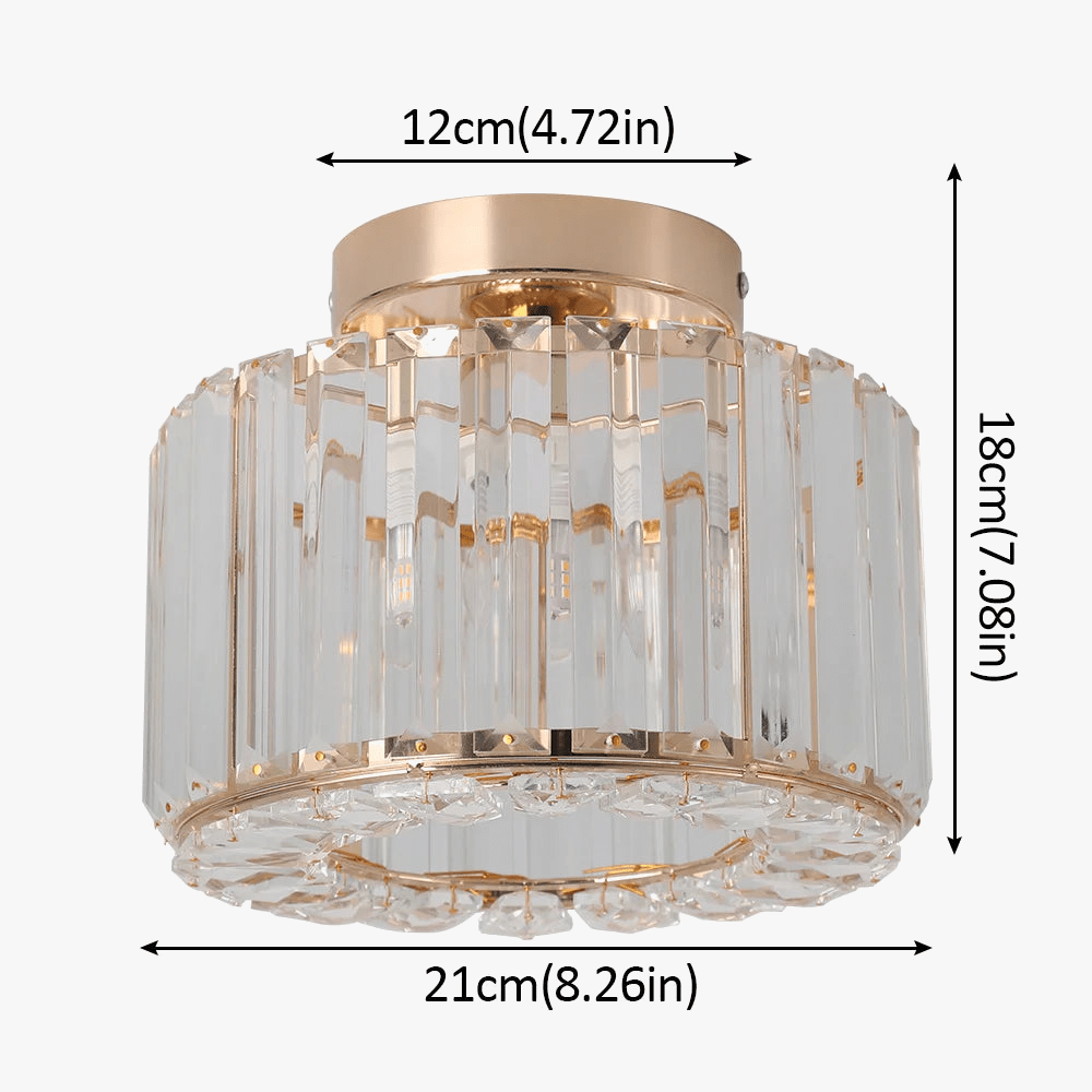 Plafonnier moderne en cristal et LED BrillianceLux | Marco Lucetti