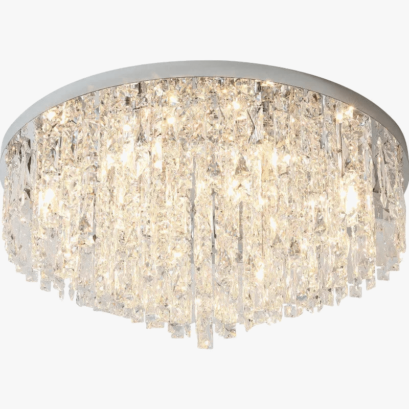 Plafonnier moderne en cristaux E14 - Collection Élégance Cristalline | Marco Lucetti