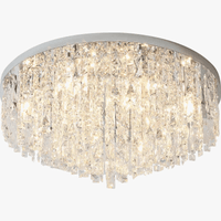 Plafonnier moderne en cristaux E14 - Collection Élégance Cristalline | Marco Lucetti