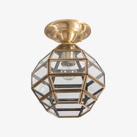 Plafonnier Loxia Cuivre & Verre