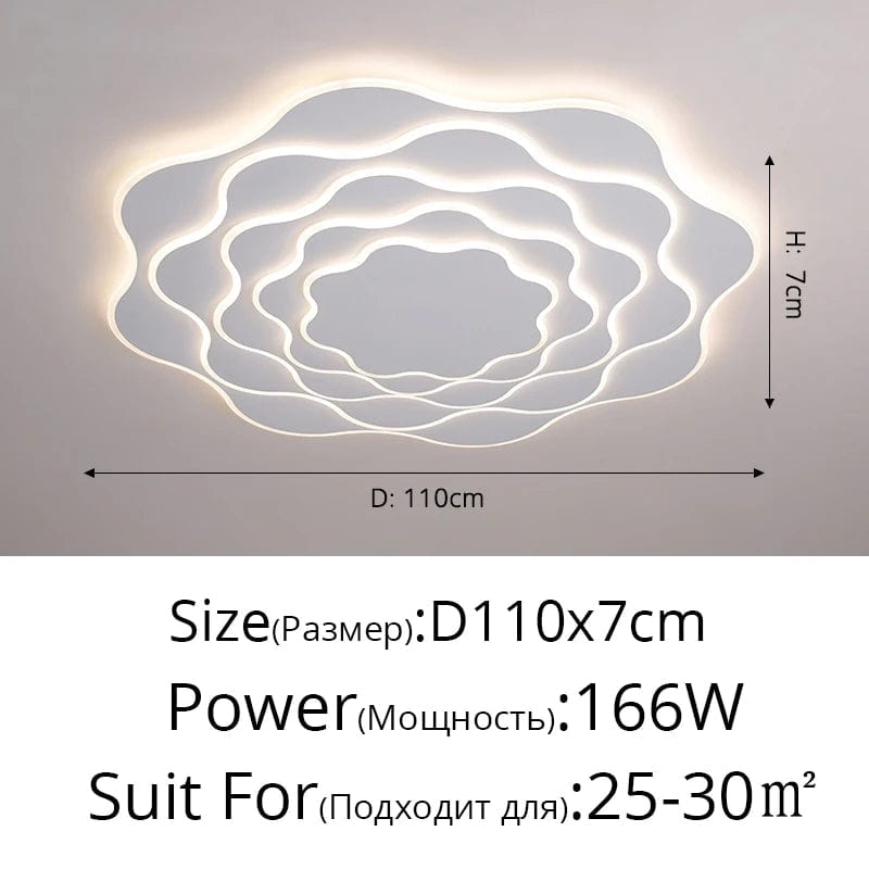 Plafonnier Moderne en Fer Acrylique LED Dimmable - Éclairage Intérieur SofTech | Marco Lucetti