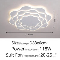 Plafonnier Moderne en Fer Acrylique LED Dimmable - Éclairage Intérieur SofTech | Marco Lucetti