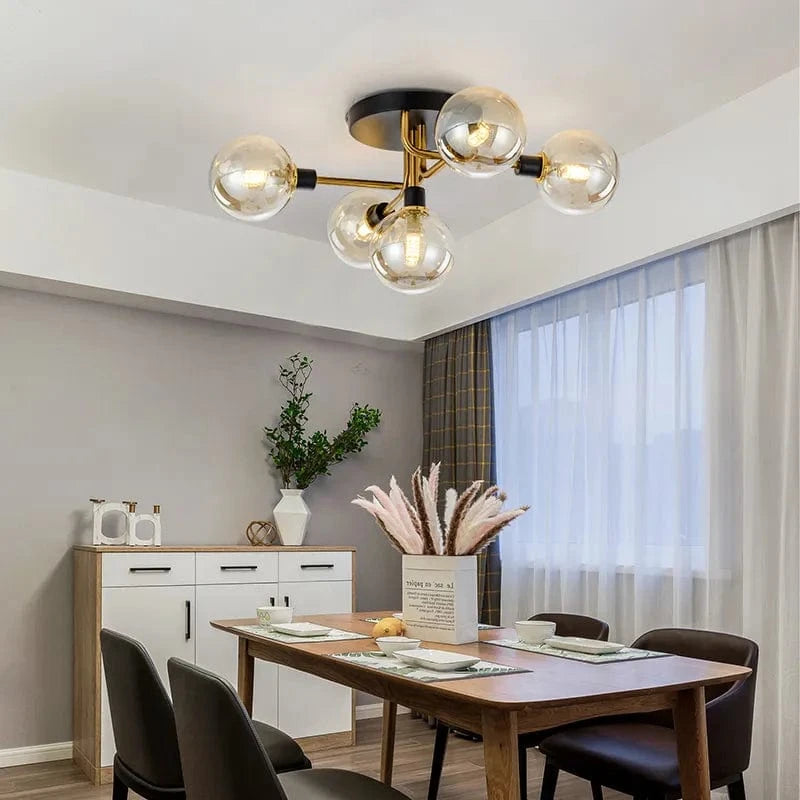 Plafonnier moderne en verre LED pour un salon design | Marco Lucetti