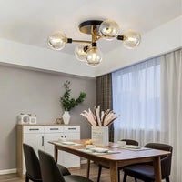 Plafonnier moderne en verre LED pour un salon design | Marco Lucetti