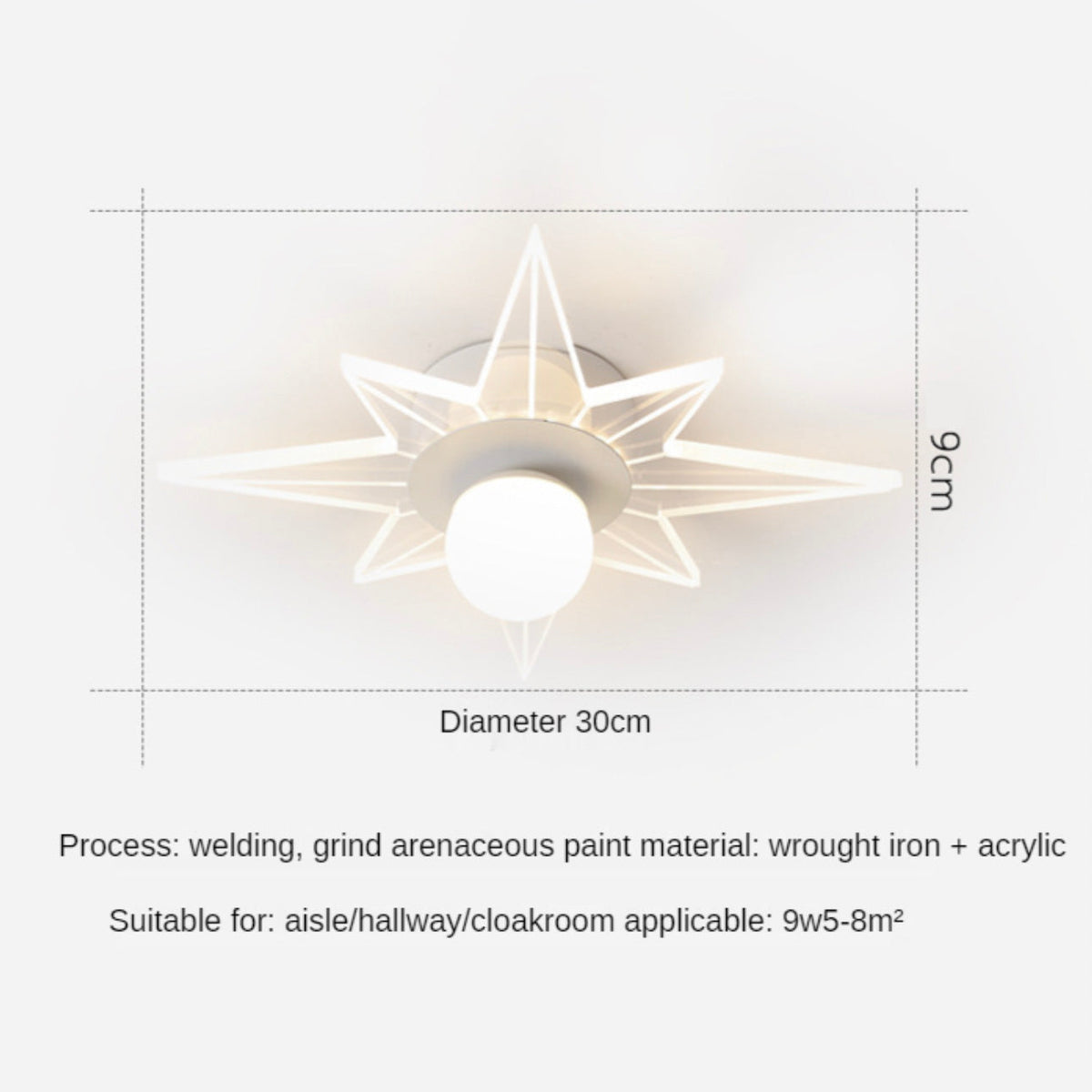 Plafonnier LED Étoile Majesty