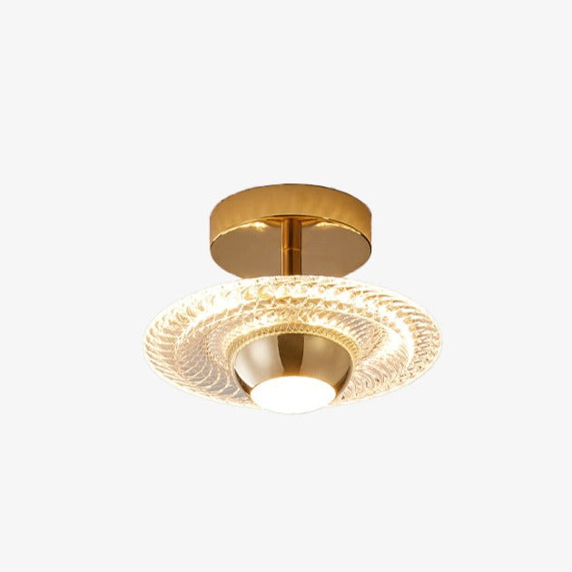 Plafonnier LED de luxe en verre Armaton