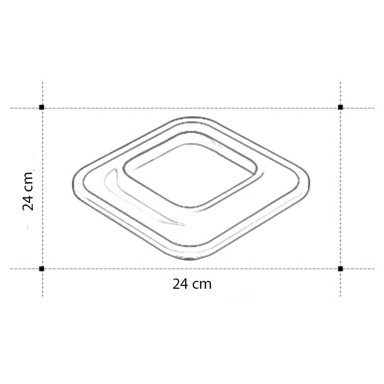 Plafonnier LED forme carrée ou ronde - Clery Style