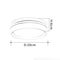Plafonnier LED moderne rond Mibarri