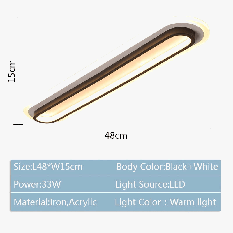 Plafonnier Moderne LED Surface Montée avec Lumière Intégrée | Marco Lucetti