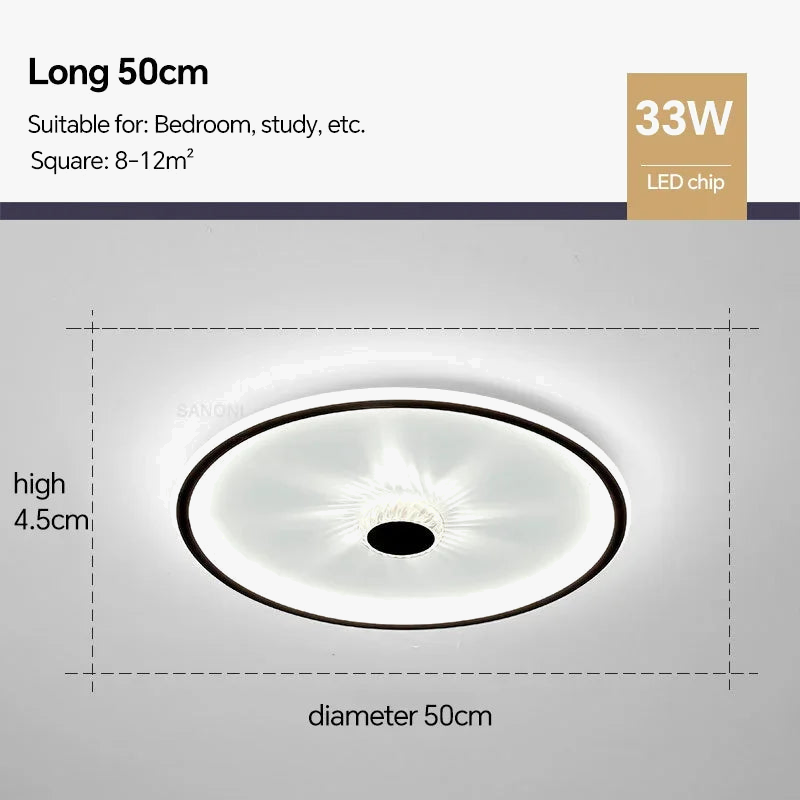 Plafonnier LED moderne pour un intérieur décoratif de maison