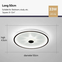 Plafonnier LED moderne pour un intérieur décoratif de maison